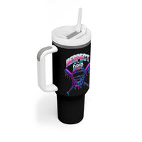 Respect The Drip Tumbler With Handle Funny Baseball Catcher Mask Sports Lover