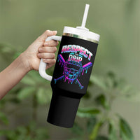 Respect The Drip Tumbler With Handle Funny Baseball Catcher Mask Sports Lover