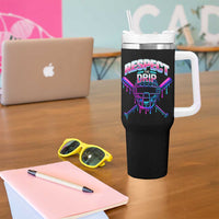 Respect The Drip Tumbler With Handle Funny Baseball Catcher Mask Sports Lover