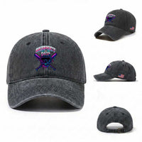 Respect The Drip Washed Cotton Baseball Cap Funny Baseball Catcher Mask Sports Lover
