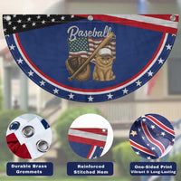 Funny Baseball Cat Lover Patriotic Fan Flag USA Sports Lover