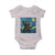 Funny Rock And Roll Baby Onesie Cat Playing Guitar Starry Night Music Lover - Wonder Print Shop