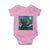 Funny Rock And Roll Baby Onesie Cat Playing Guitar Starry Night Music Lover - Wonder Print Shop