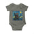 Funny Rock And Roll Baby Onesie Cat Playing Guitar Starry Night Music Lover - Wonder Print Shop
