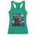 Funny Rock And Roll Racerback Tank Top Cat Playing Guitar Starry Night Music Lover - Wonder Print Shop