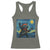 Funny Rock And Roll Racerback Tank Top Cat Playing Guitar Starry Night Music Lover - Wonder Print Shop