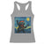 Funny Rock And Roll Racerback Tank Top Cat Playing Guitar Starry Night Music Lover - Wonder Print Shop