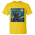 Funny Rock And Roll T Shirt Cat Playing Guitar Starry Night Music Lover - Wonder Print Shop