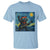 Funny Rock And Roll T Shirt Cat Playing Guitar Starry Night Music Lover - Wonder Print Shop