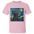 Funny Rock And Roll T Shirt Cat Playing Guitar Starry Night Music Lover - Wonder Print Shop