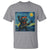 Funny Rock And Roll T Shirt Cat Playing Guitar Starry Night Music Lover - Wonder Print Shop