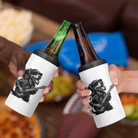 Rock And Roll Dachshund 4 in 1 Can Cooler Tumbler Dog Playing Guitar Music Lover