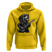Rock And Roll Dachshund Hoodie Dog Playing Guitar Music Lover - Wonder Print Shop