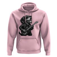 Rock And Roll Dachshund Hoodie Dog Playing Guitar Music Lover - Wonder Print Shop