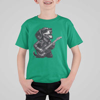 Rock And Roll Dachshund T Shirt For Kid Dog Playing Guitar Music Lover - Wonder Print Shop