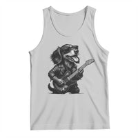 Rock And Roll Dachshund Tank Top Dog Playing Guitar Music Lover - Wonder Print Shop