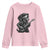 Rock And Roll Dachshund Youth Sweatshirt Dog Playing Guitar Music Lover - Wonder Print Shop