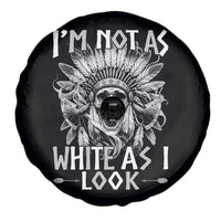 Vintage Native Warrior Skull Spare Tire Cover Im Not As White As I Look