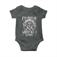 Vintage Native Warrior Skull Baby Onesie Im Not As White As I Look