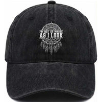Im Not As White As I Look Washed Cotton Baseball Cap Native Inspired Dreamcatcher
