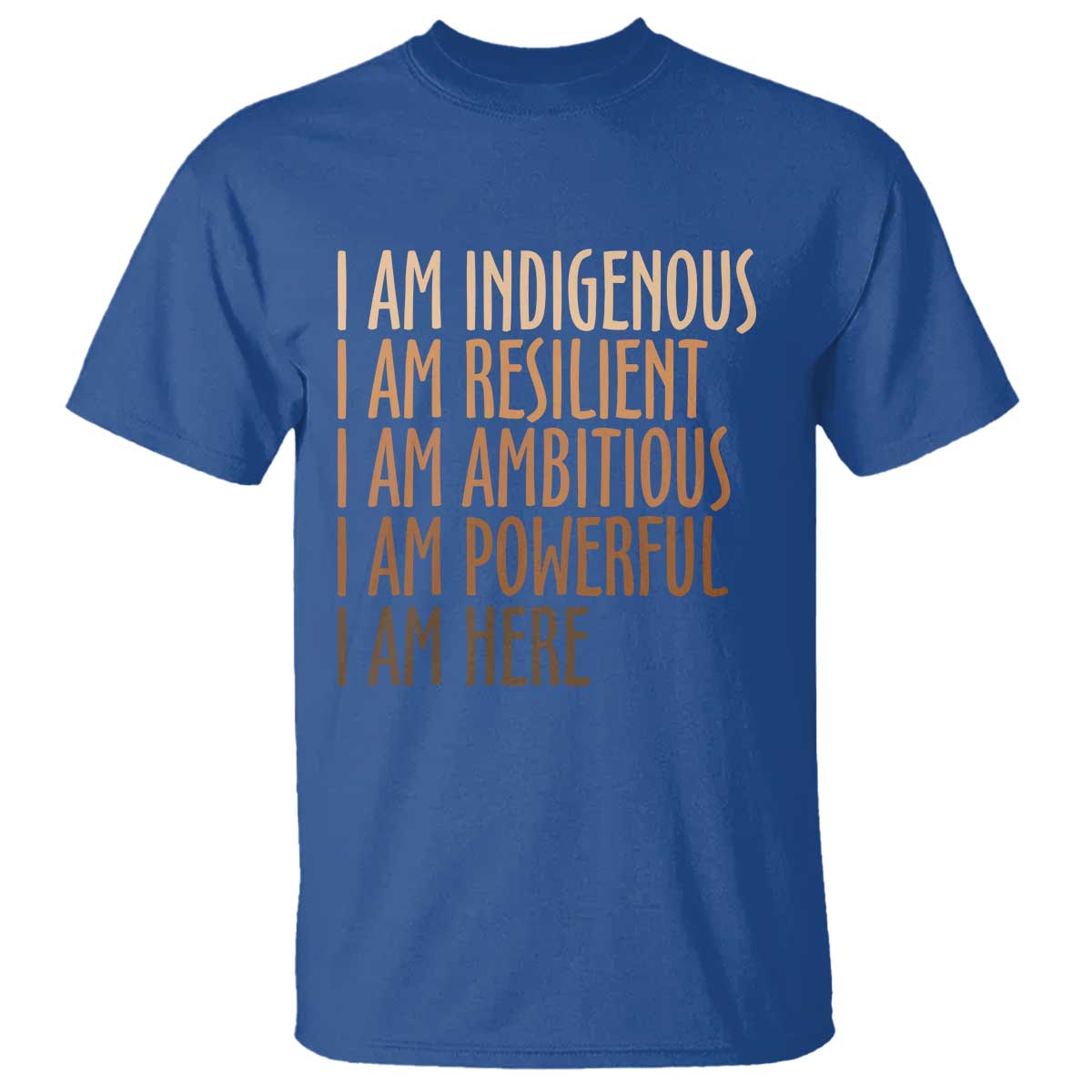 Indigenous Peoples Day Gifts T Shirt Resilient Ambitious Powerful Here