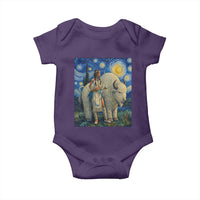 White Buffalo Woman Baby Onesie North American Native Legends Starry Night Inspired Art