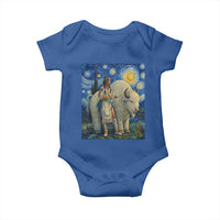 White Buffalo Woman Baby Onesie North American Native Legends Starry Night Inspired Art