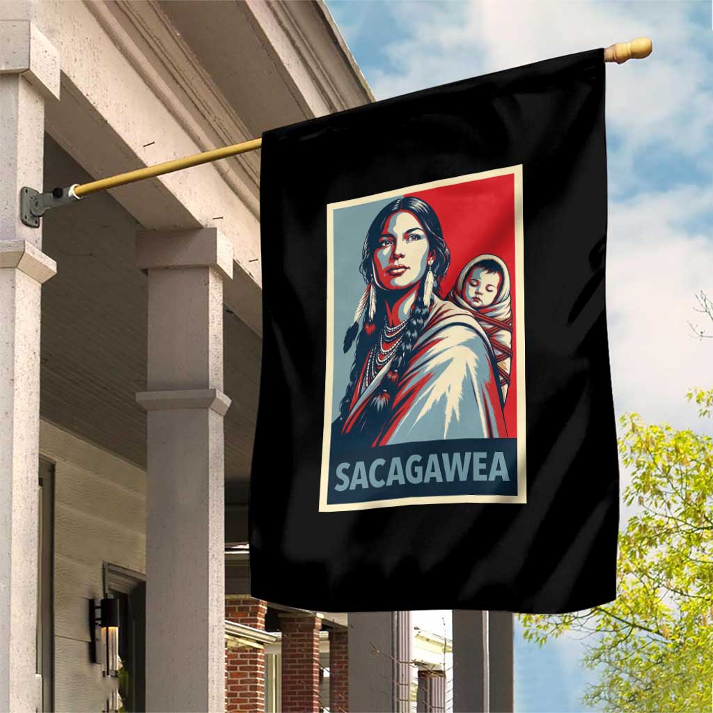 Womens History Month Sacagawea Garden Flag Native American Heritage Graphic