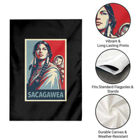 Womens History Month Sacagawea Garden Flag Native American Heritage Graphic