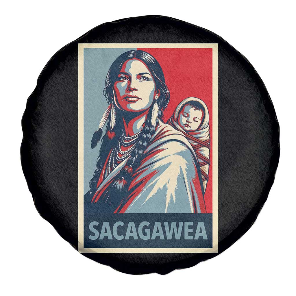 Womens History Month Sacagawea Spare Tire Cover Native American Heritage Graphic