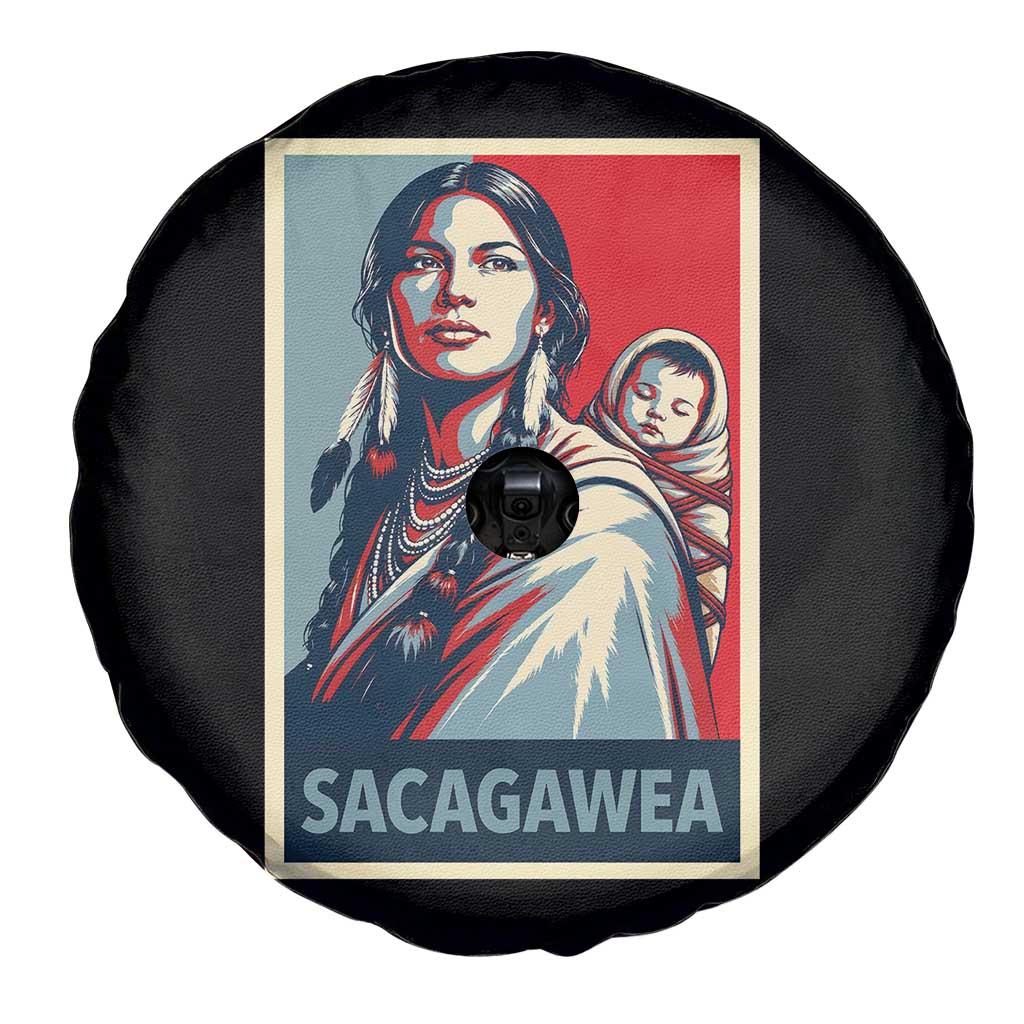 Womens History Month Sacagawea Spare Tire Cover Native American Heritage Graphic