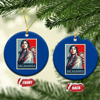 Womens History Month Sacagawea Ceramic Ornament Native American Heritage Graphic