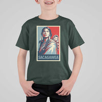 Womens History Month Sacagawea T Shirt For Kid Native American Heritage Graphic