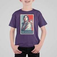 Womens History Month Sacagawea T Shirt For Kid Native American Heritage Graphic