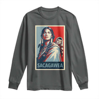 Womens History Month Sacagawea Long Sleeve Shirt Native American Heritage Graphic