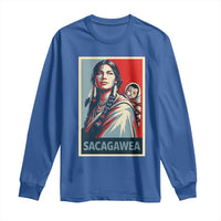 Womens History Month Sacagawea Long Sleeve Shirt Native American Heritage Graphic