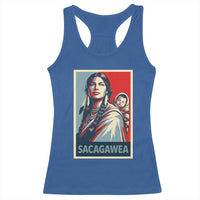 Womens History Month Sacagawea Racerback Tank Top Native American Heritage Graphic