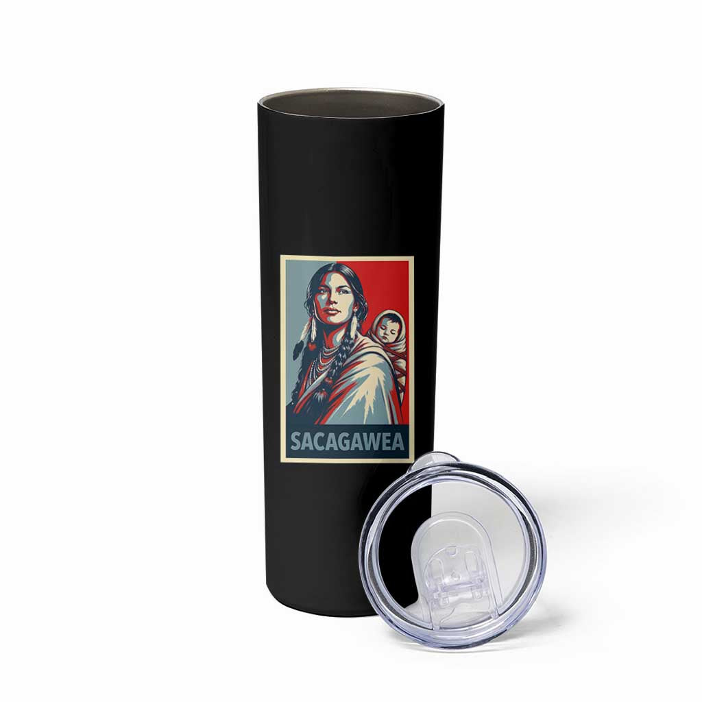 Womens History Month Sacagawea Skinny Tumbler Native American Heritage Graphic