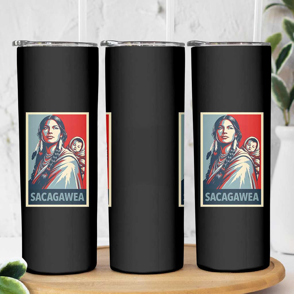 Womens History Month Sacagawea Skinny Tumbler Native American Heritage Graphic