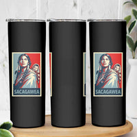 Womens History Month Sacagawea Skinny Tumbler Native American Heritage Graphic