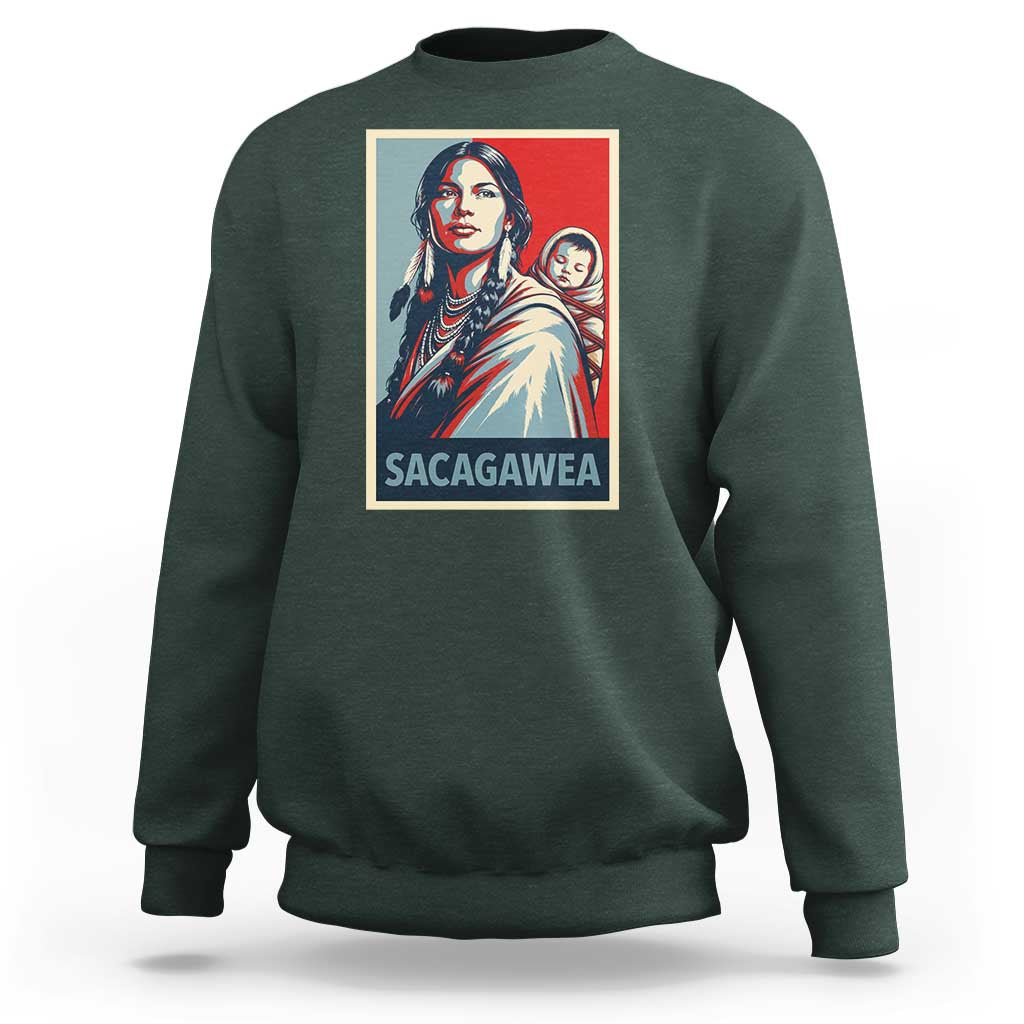 Womens History Month Sacagawea Sweatshirt Native American Heritage Graphic
