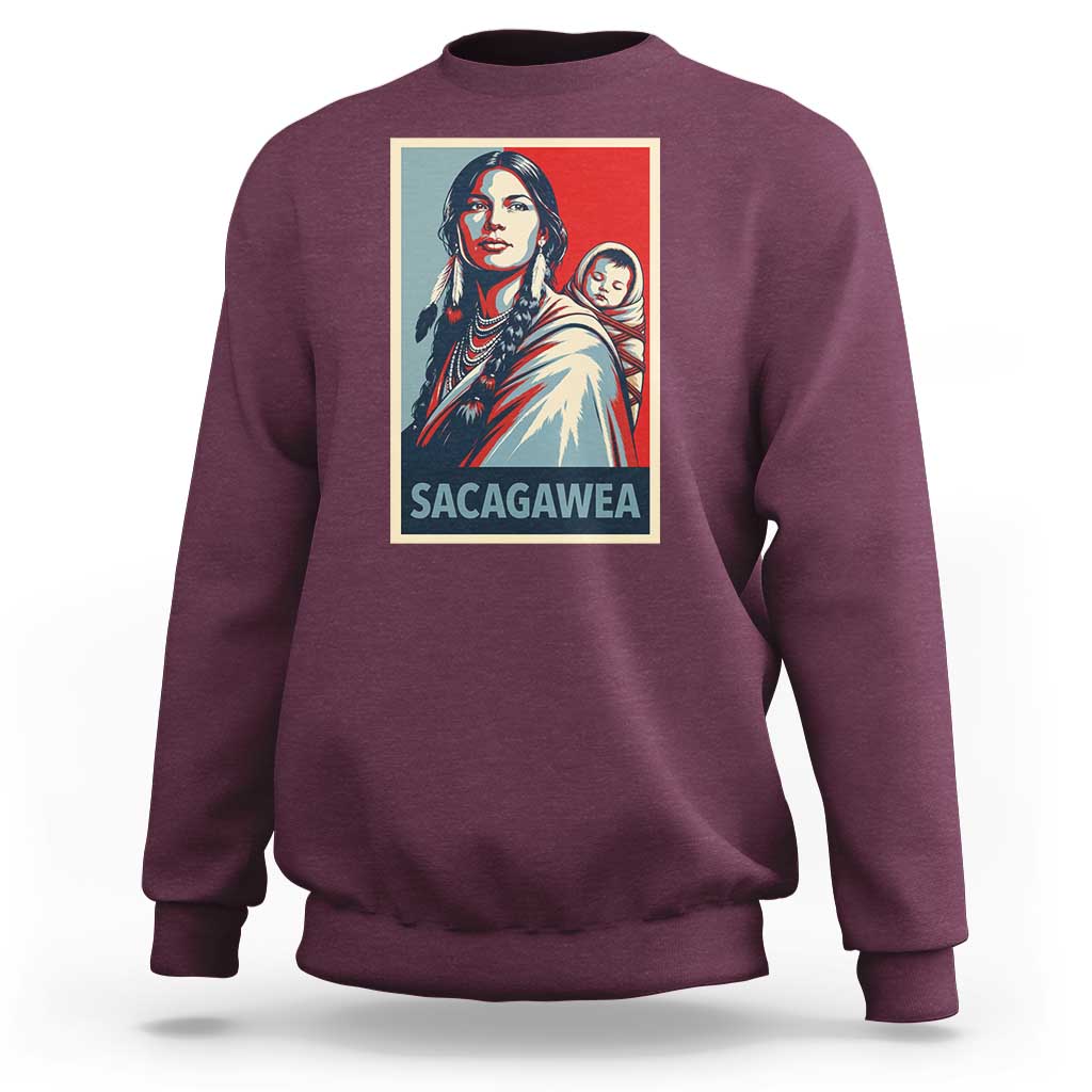 Womens History Month Sacagawea Sweatshirt Native American Heritage Graphic