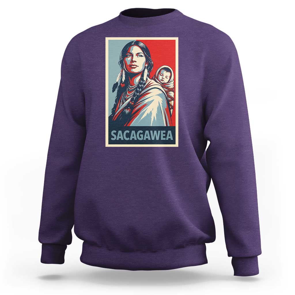 Womens History Month Sacagawea Sweatshirt Native American Heritage Graphic