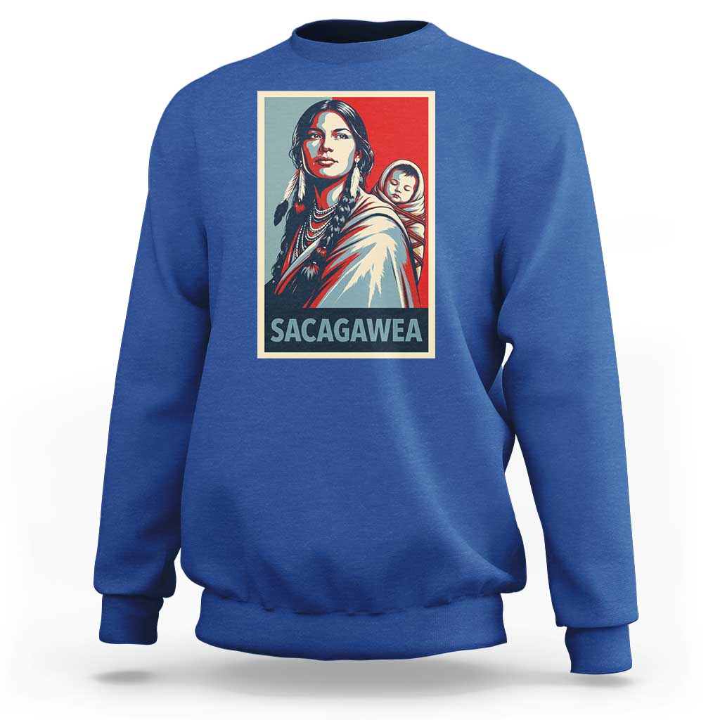 Womens History Month Sacagawea Sweatshirt Native American Heritage Graphic