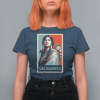 Womens History Month Sacagawea T Shirt For Women Native American Heritage Graphic