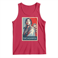 Womens History Month Sacagawea Tank Top Native American Heritage Graphic