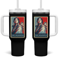 Womens History Month Sacagawea Tumbler With Handle Native American Heritage Graphic