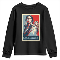 Womens History Month Sacagawea Youth Sweatshirt Native American Heritage Graphic