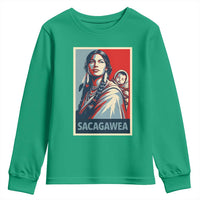 Womens History Month Sacagawea Youth Sweatshirt Native American Heritage Graphic