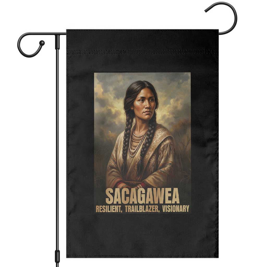 Sacagawea Native American Woman Garden Flag Resilient Trailblazer Visionary